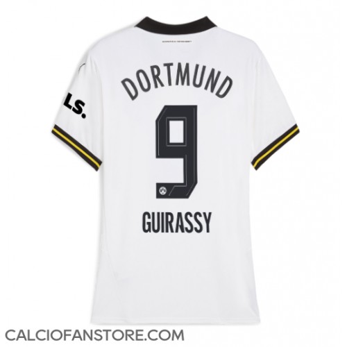 Maglia Calcio Borussia Dortmund Serhou Guirassy #9 Terza Divisa Donna 2024-25 Manica Corta